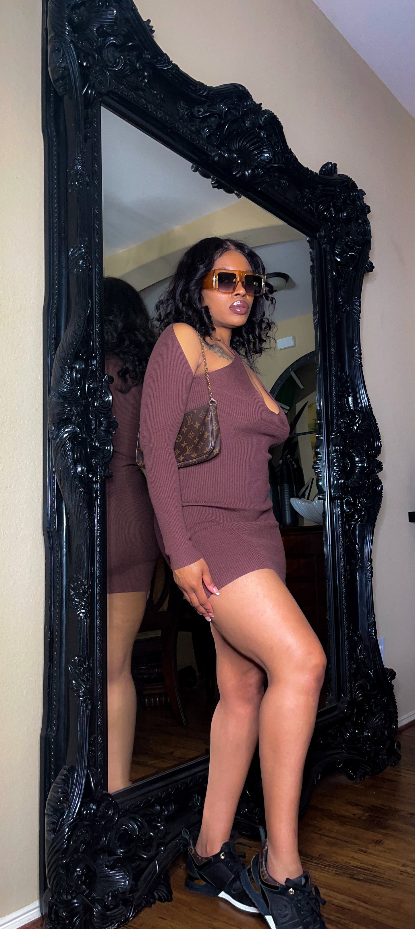 Mia Ribbed Knit Dress