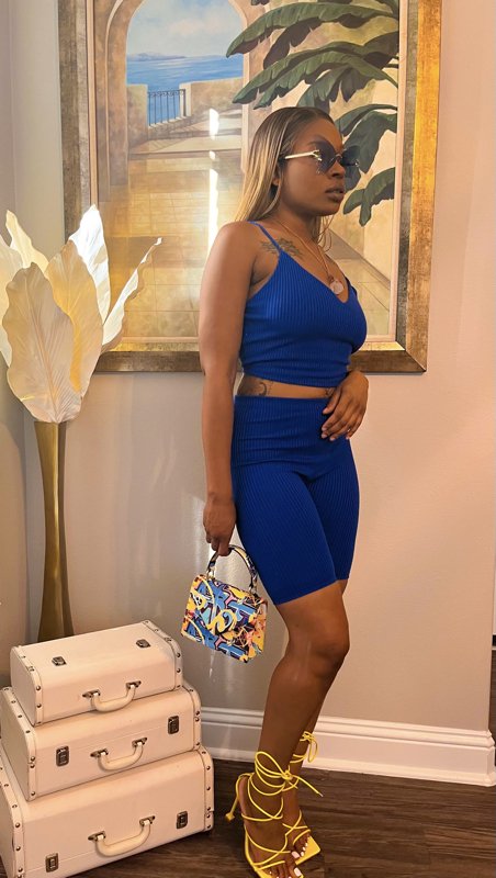 Anytime biker short set