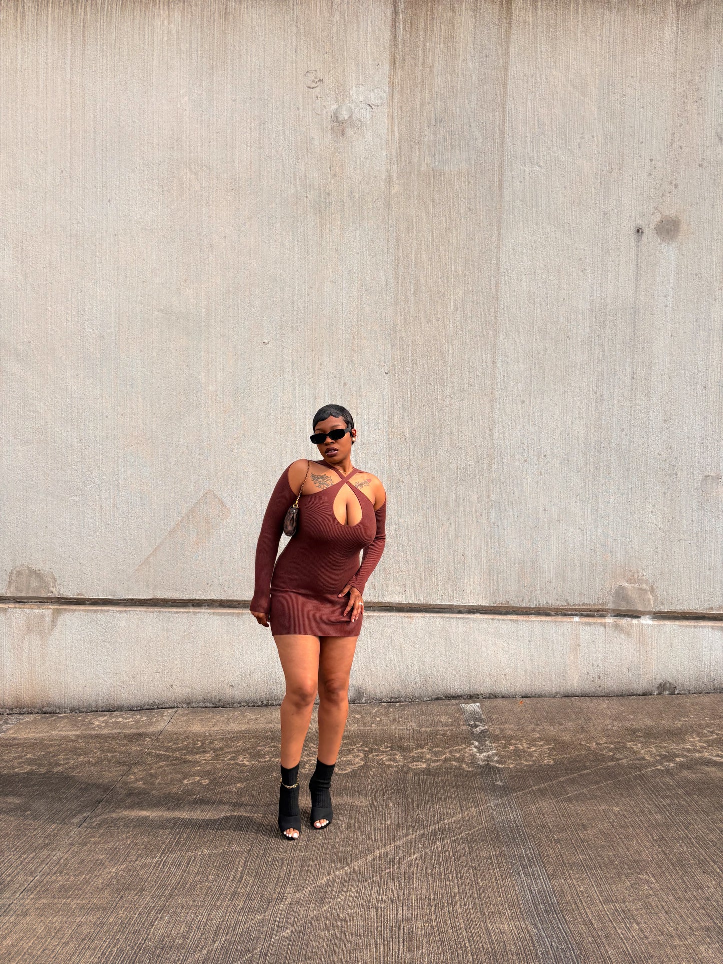 Mia Ribbed Knit Dress