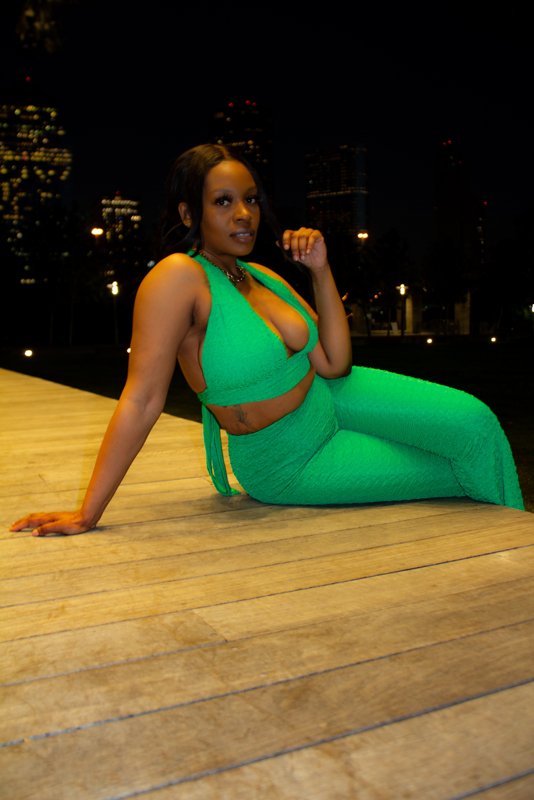 Girls Love Green Pants Set